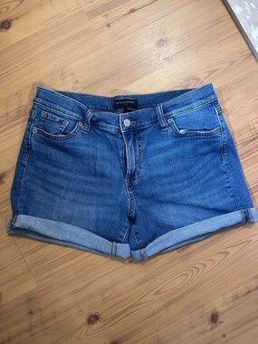 Banana Republic Blue Denim Roll-Cuff Women's Shorts